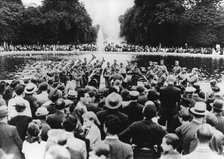 German military concert in the Garden of the Tuileries, Paris, 15 August 1940. Artist: Unknown