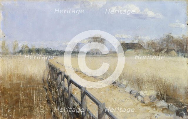 Ruissalo Bridge, 1891. Creator: Elin Danielson-Gambogi.