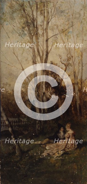 Scene in the park (Couple in the park), 1875.