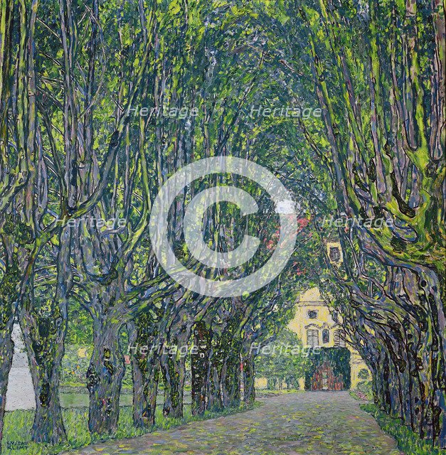 Avenue in the Park of Kammer Castle, 1912. Artist: Klimt, Gustav (1862-1918)