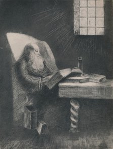'The Reader', c.1892, (1946). Artist: Odilon Redon.