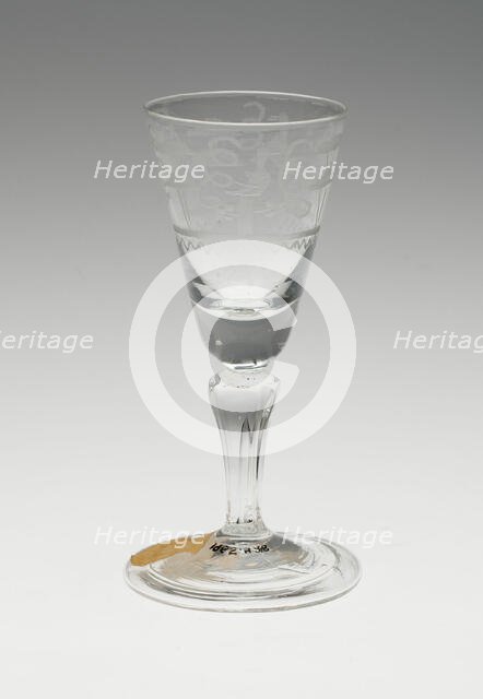 Wine Glass, Germany, c. 1750. Creator: Unknown.