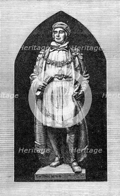 Memorial statue of Sir T. White at Coventry, 1883. Creator: Unknown.