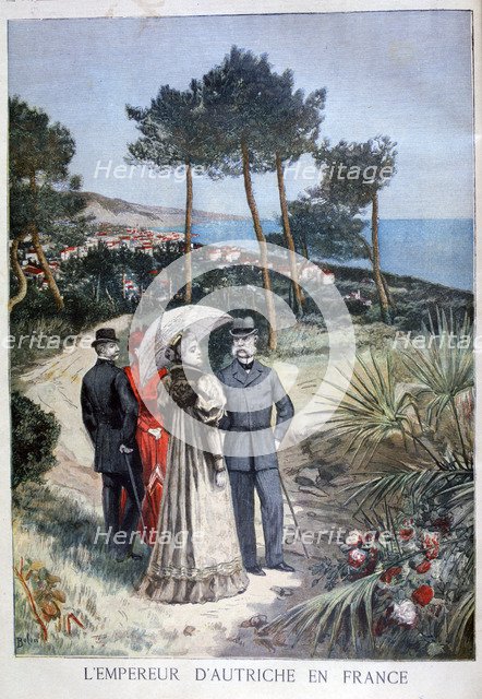 Franz Joseph I, Emperor of Austria, on a visit to France, 1894. Artist: Jose Belon