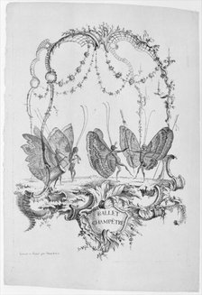 Country Ballet (Ballet Champêtre), from Essai de Papilloneries Humaines par Saint A..., ca. 1756-60. Creator: Charles-Germain de Saint-Aubin.