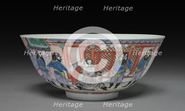 Five-colour Bowl, 1821-1850. Creator: Unknown.