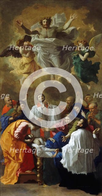 Saint Francis Xavier bringing back to life the daughter of an inhabitant of Kagoshima, 1641. Creator: Poussin, Nicolas (1594-1665).