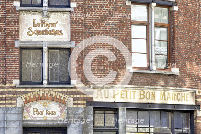 Chausee de Helmet/Rue du Foyer Schaerbeekois, Brussels, Belgium, (1902), c2014-2017. Artist: Alan John Ainsworth.