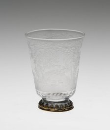 Beaker, Bohemia, Early 18th century. Creator: Bohemia Glass.