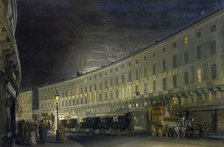 'The Regent Street Quadrant at Night', c1897.  Artist: Francis LM Forster