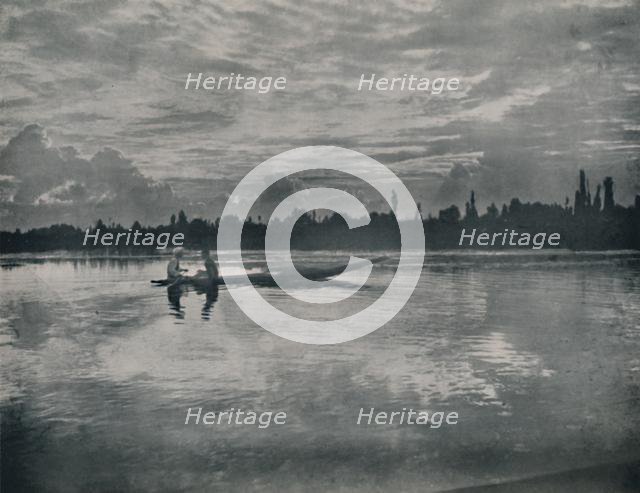 'Sunset on the Dal Lake, Kashmir', 1936. Creator: Unknown.