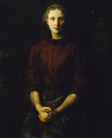 Portrait of a Lady (Mrs. William B. Cabot), 1900-1902. Creator: Abbott Handerson Thayer.