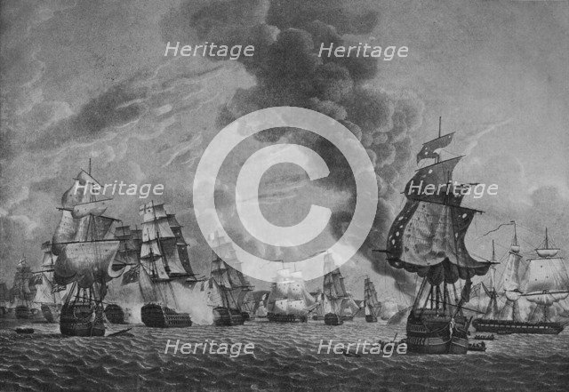 'Bridport off L'Orient', c1796. Artist: Robert Dodd.