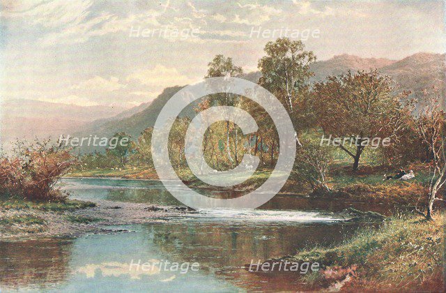 'The River Running into Derwent Water', c1902. Creator: Unknown.