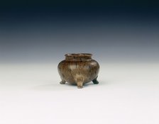 Steatite tripod jarlet, China, 618-907 AD. Artist: Unknown