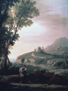 'Pastoral Landscape', c1620-1682. Artist: Claude Lorrain