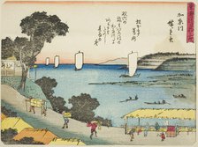Kanagawa, from the series "Fifty-three Stations of the Tokaido (Tokaido gojusan tsug..., c. 1837/42. Creator: Ando Hiroshige.