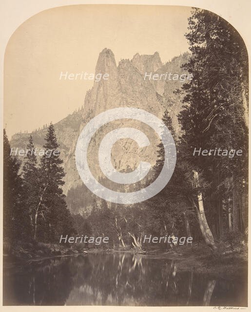 River View, Sentinel, 3270 Feet, 1861. Creator: Carleton Emmons Watkins.