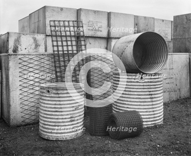 Ministry of Munitions Surplus Store, Canning Town, London, January 1919. Artist: H Bedford Lemere.