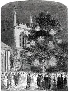 The Fete in Exeter College Gardens, 1850. Creator: Unknown.