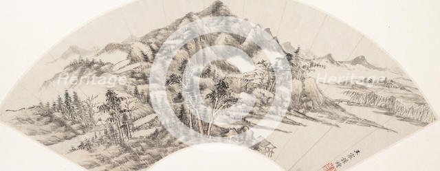 Landscape, dated 1788. Creator: Wang Chen.