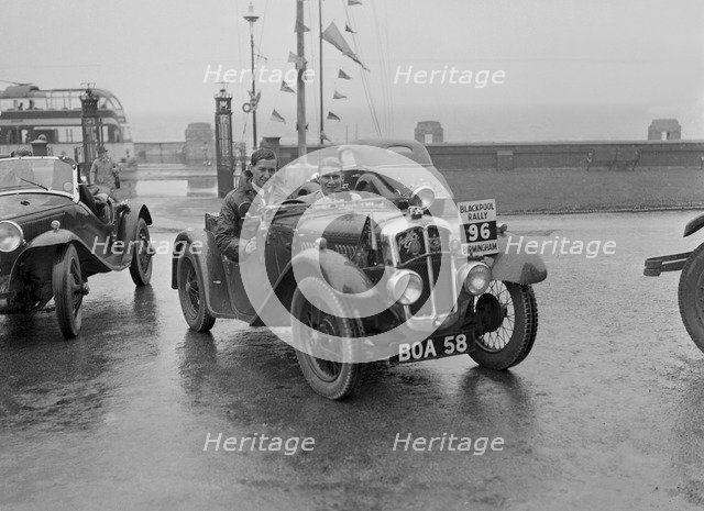 Austin 7 Grasshopper of CD Buckley at the Blackpool Rally, 1936. Artist: Bill Brunell.