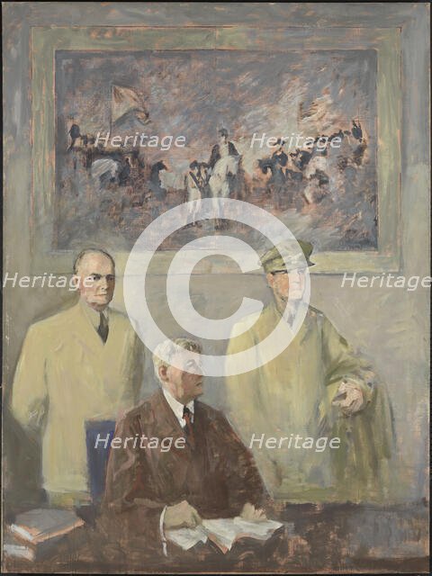 The High Command - Left Panel, 1947-1949. Creator: Augustus Vincent Tack.