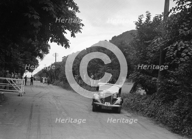 AC Westwood's Talbot 10, winner of a silver award at the MCC Torquay Rally, July 1937. Artist: Bill Brunell.