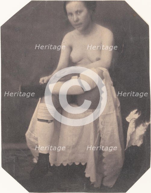 [Female Nude], ca. 1855. Creator: Circle of Louis-Adolphe Humbert de Molard.