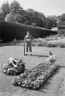 Franklin D. Roosevelt, residence in Hyde Park, New York, 1945. Creator: Gottscho-Schleisner, Inc.