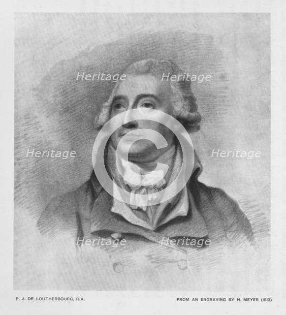 'P.J. De Loutherbourg, R.A.', (c1900). Creator: Unknown.