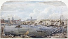 London Bridge (old), London, 1831. Artist: Anon