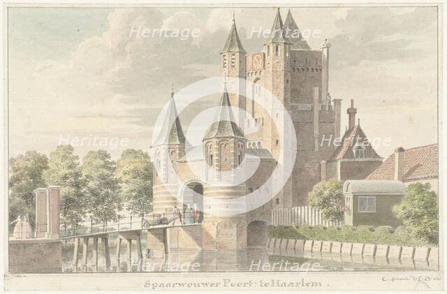 Spaarnwouder gate in Haarlem, 1701-1759. Creator: Cornelis Pronk.