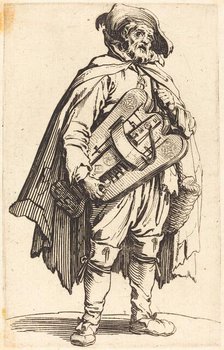 The Hurdy-Gurdy Player, c. 1622. Creator: Jacques Callot.