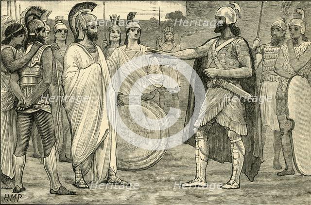 'Interview Between Agesilaus and Pharnabazus', 1890.   Creator: Unknown.