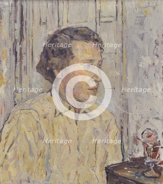 The photographer and the paper flower, 1920 or 1931. Creator: Mathilde Wigert-Osterlund.