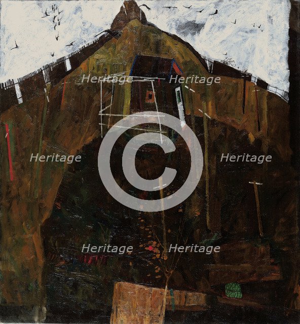 Landscape with Ravens, 1911. Artist: Schiele, Egon (1890–1918)