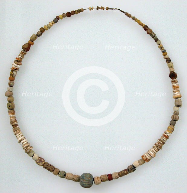 Beaded Necklace, Frankish, 500-600. Creator: Unknown.