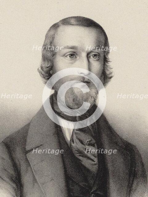 Portrait of the pianist and composer Joseph Schad (1812-1879). Creator: Charpentier, Auguste (1815-1880).