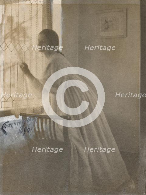 At the Window, 1896. Creator: Clarence H. White (American, 1871-1925).