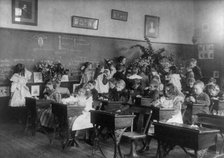 A class in flowers, 6th Division, (1899?). Creator: Frances Benjamin Johnston.