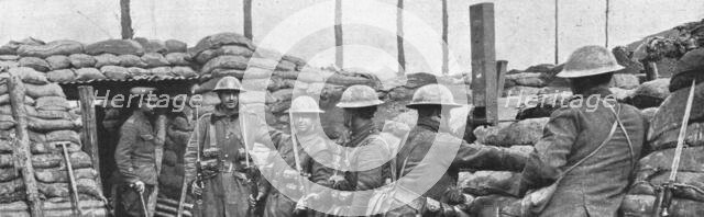 'L'effort Canadien; Canadiens occupant des tranchees en Flandre', 1915 (1916).. Creator: Unknown.