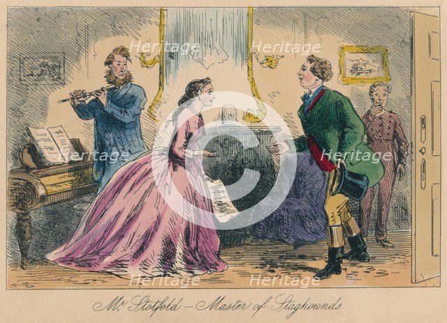 'Mr. Stotfold - Master of Staghounds', 1865. Artist: Hablot Knight Browne.