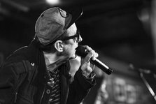 Andy Blade, Eater live at 100 Club, London, Mar 2023. Creator: Annapaola Marchesani.