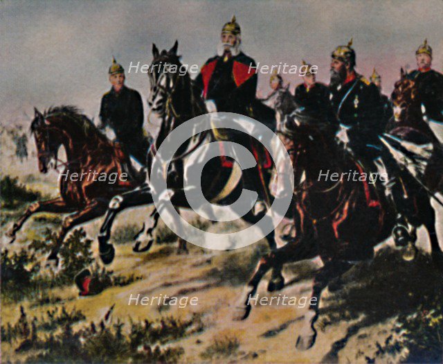 'Kaiser Wilhelm I. 1797-1888 und leine Paladine. - Gemälde von Camphausen', 1934. Creator: Unknown.