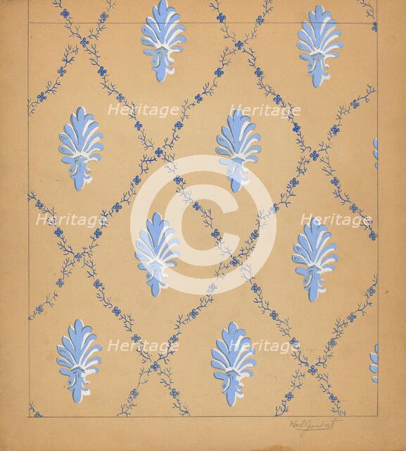 Wall Paper, c. 1937. Creator: Karl Joubert.