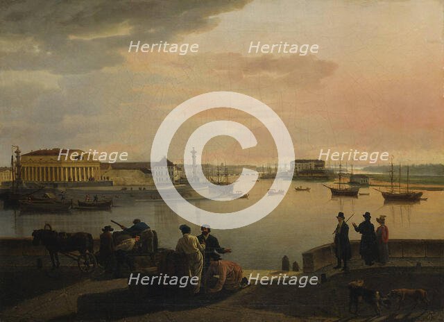 A view from St. Petersburg, 1817. Creator: Sil'vestr Shchedrin.