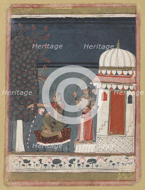 Malashri Ragini from a Ragmala series, 1640. Creator: Unknown.