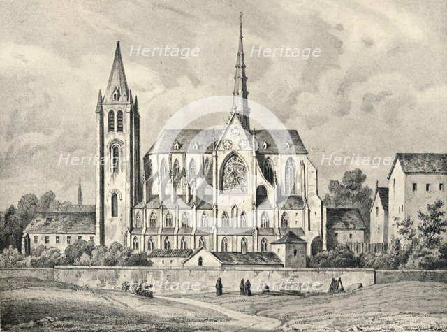 'The Church and Part of the Abbey of St Victor', 1915. Artist: Unknown.