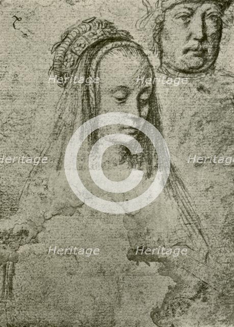 Young woman with headdress, 1497-1498, (1908). Creator: Gerard David.